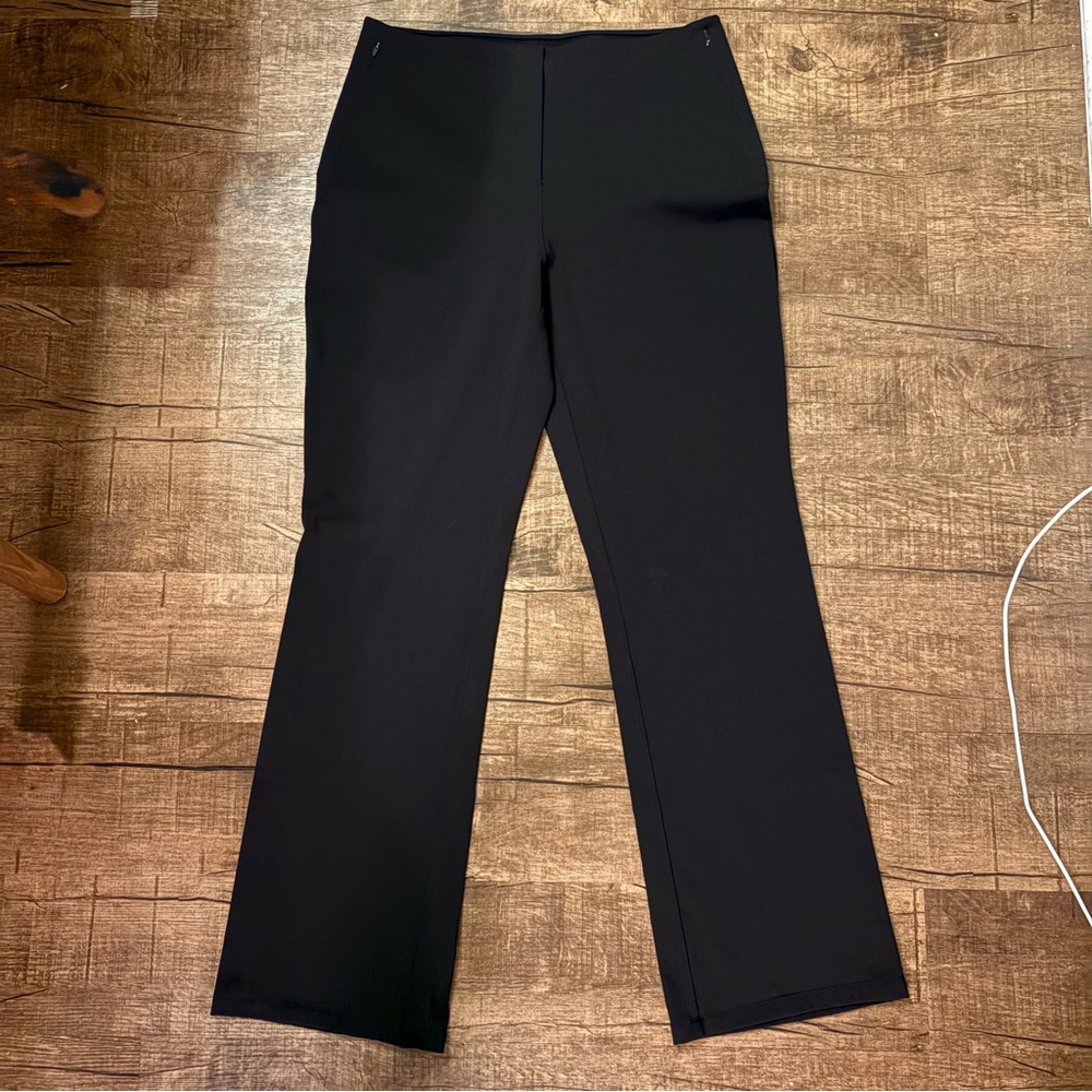 lululemon athletica Black Flare Pants Trousers high rise women 10